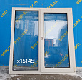 Пластиковое окно Б/У 1350(в)х1290(ш)