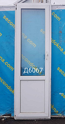 Дверь пластиковая Б/У 2100(в)х660(ш)